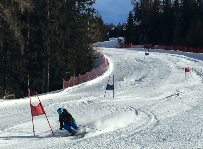Beim Riesentorlauf waren Schnelligkeit und Technik gefragt.